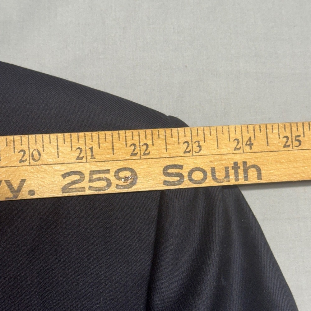Jos A Bank Signature Collection Navy Blue 100% Wool Blazer Gold Buttons 54 Reg - Picture 9 of 11